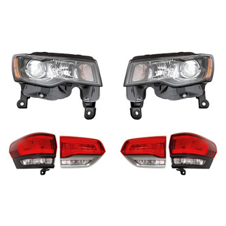 Replacement - 6-Piece Kit (Driver and Passenger Side Headlights, Driver and Passenger Side Tail Lights)