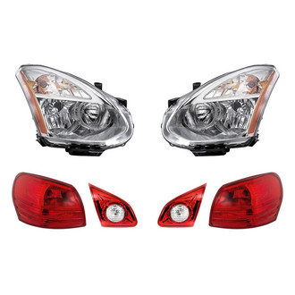 Replacement - 6-Piece Kit (Driver and Passenger Side Headlights, Driver and Passenger Side Tail Lights)
