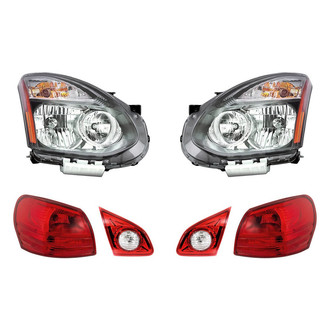 Replacement - 6-Piece Kit (Driver and Passenger Side Headlights, Driver and Passenger Side Tail Lights)