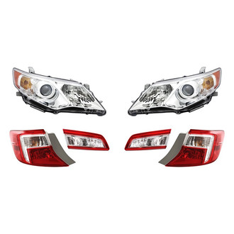 Replacement - 6-Piece Kit (Driver and Passenger Side Headlights, Driver and Passenger Side Tail Lights)