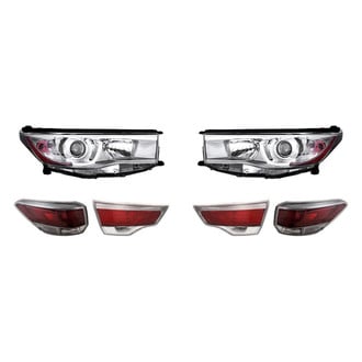 Replacement - 6-Piece Kit (Driver and Passenger Side Headlights, Driver and Passenger Side Tail Lights)