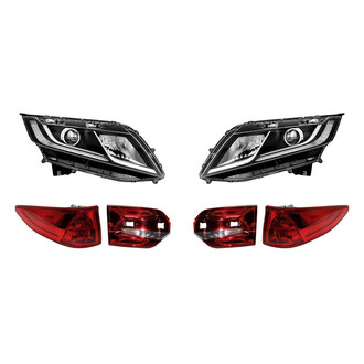 Replacement - 6-Piece Kit (Driver and Passenger Side Headlights, Driver and Passenger Side Tail Lights)