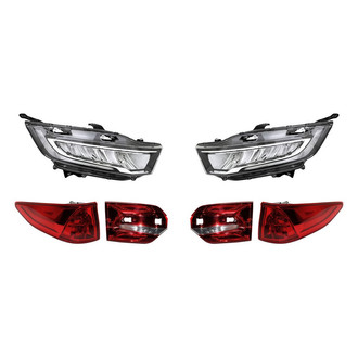 Replacement - 6-Piece Kit (Driver and Passenger Side Headlights, Driver and Passenger Side Tail Lights)