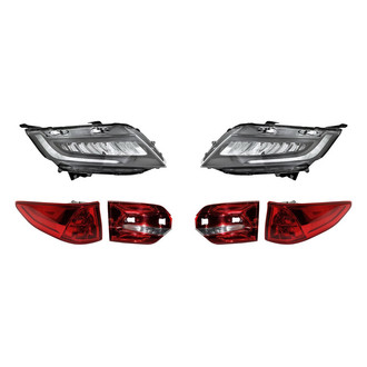 Replacement - 6-Piece Kit (Driver and Passenger Side Headlights, Driver and Passenger Side Tail Lights)