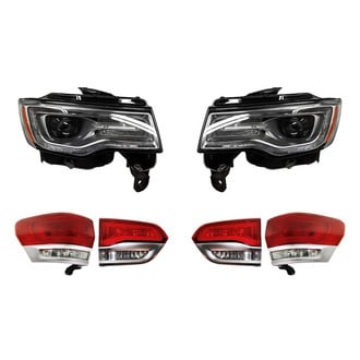 Replacement - 6-Piece Kit (Driver and Passenger Side Headlights, Driver and Passenger Side Tail Lights)