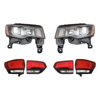 Replacement - 6-Piece Kit (Driver and Passenger Side Headlights, Driver and Passenger Side Tail Lights)