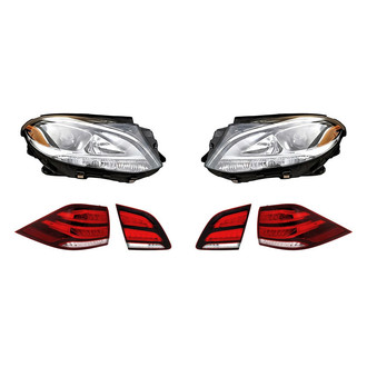 Replacement BNDL-276577 - 6-Piece Kit (Driver and Passenger Side Headlights, Driver and Passenger Side Tail Lights)