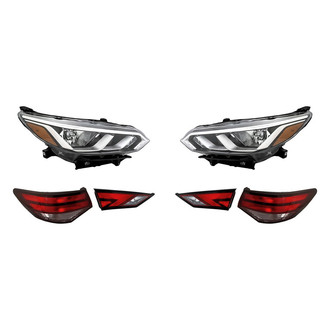 Replacement - 6-Piece Kit (Driver and Passenger Side Headlights, Driver and Passenger Side Tail Lights)