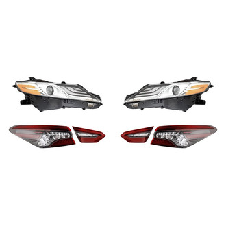 Replacement - 6-Piece Kit (Driver and Passenger Side Headlights, Driver and Passenger Side Tail Lights)