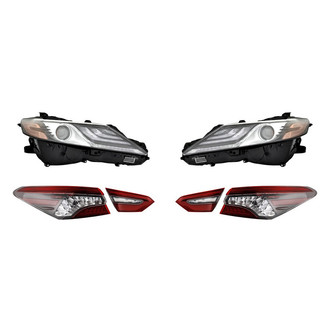 Replacement - 6-Piece Kit (Driver and Passenger Side Headlights, Driver and Passenger Side Tail Lights)