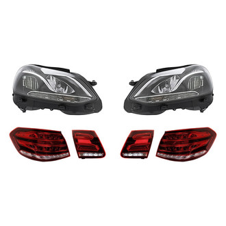 Replacement - 6-Piece Kit (Driver and Passenger Side Headlights, Driver and Passenger Side Tail Lights)
