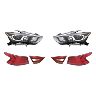 Replacement - 6-Piece Kit (Driver and Passenger Side Headlights, Driver and Passenger Side Tail Lights)