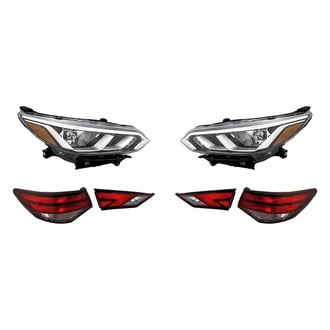 Replacement - 6-Piece Kit (Driver and Passenger Side Headlights, Driver and Passenger Side Tail Lights)