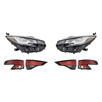 Replacement - 6-Piece Kit (Driver and Passenger Side Headlights, Driver and Passenger Side Tail Lights)