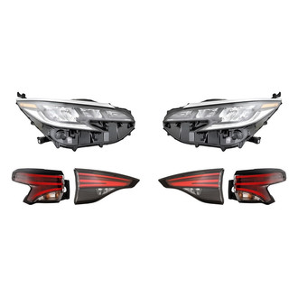 Replacement - 6-Piece Kit (Driver and Passenger Side Headlights, Driver and Passenger Side Tail Lights)