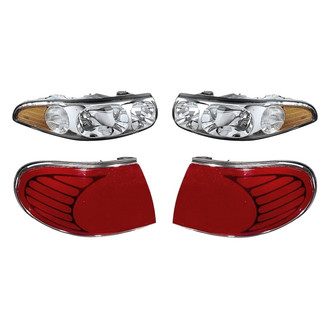 Replacement - 4-Piece Kit (Driver and Passenger Side Headlights, Driver and Passenger Side Outer Tail Lights)
