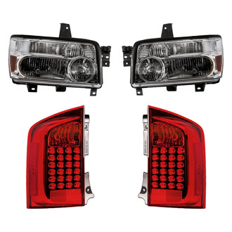 Replacement - 4-Piece Kit (Driver and Passenger Side Headlights, Driver and Passenger Side Tail Lights)