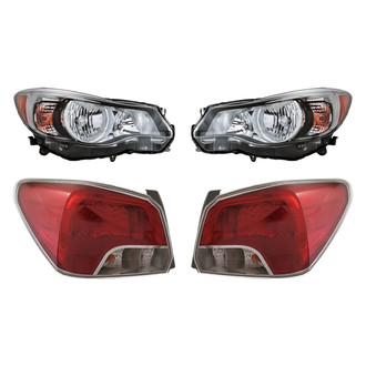Replacement - 4-Piece Kit (Driver and Passenger Side Headlights, Driver and Passenger Side Tail Lights)
