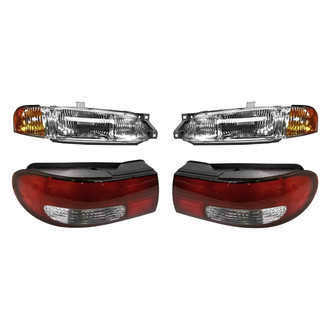 Replacement - 4-Piece Kit (Driver and Passenger Side Headlights, Driver and Passenger Side Tail Lights)
