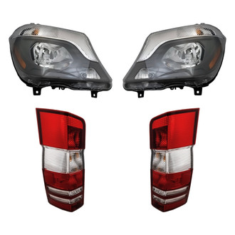 Replacement - 4-Piece Kit (Driver and Passenger Side Headlights, Driver and Passenger Side Tail Lights)