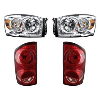 Replacement - 4-Piece Kit (Driver and Passenger Side Headlights, Driver and Passenger Side Tail Lights)