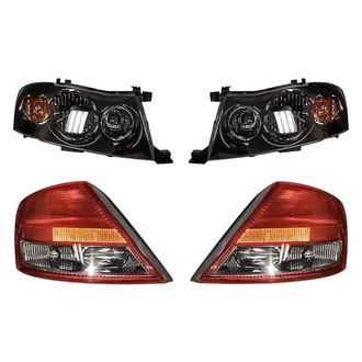 Replacement - 4-Piece Kit (Driver and Passenger Side Headlights, Driver and Passenger Side Tail Lights)