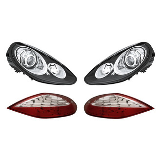 Replacement BNDL-276755 - 4-Piece Kit (Driver and Passenger Side Headlights, Driver and Passenger Side Tail Lights)