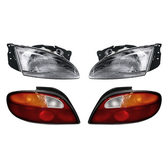 Replacement - 4-Piece Kit (Driver and Passenger Side Headlights, Driver and Passenger Side Tail Lights)