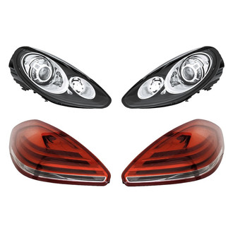 Replacement - 4-Piece Kit (Driver and Passenger Side Headlights, Driver and Passenger Side Tail Lights)