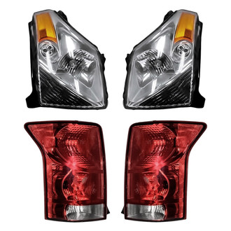 Replacement - 4-Piece Kit (Driver and Passenger Side Headlights, Driver and Passenger Side Tail Lights)