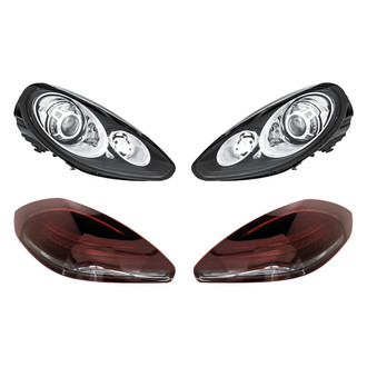 Replacement - 4-Piece Kit (Driver and Passenger Side Headlights, Driver and Passenger Side Tail Lights)