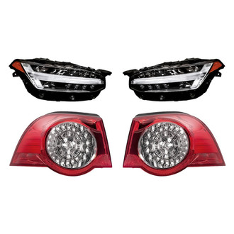 Replacement - 4-Piece Kit (Driver and Passenger Side Headlights, Driver and Passenger Side Outer Tail Lights)