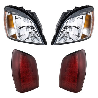 Replacement BNDL-276801 - 4-Piece Kit (Driver and Passenger Side Headlights, Driver and Passenger Side Tail Lights)