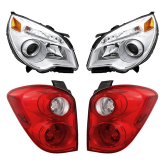 Replacement - 4-Piece Kit (Driver and Passenger Side Headlights, Driver and Passenger Side Tail Lights)