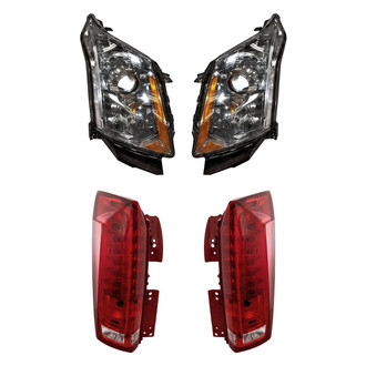 Replacement - 4-Piece Kit (Driver and Passenger Side Headlights, Driver and Passenger Side Tail Lights)