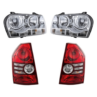 Replacement - 4-Piece Kit (Driver and Passenger Side Headlights, Driver and Passenger Side Tail Lights)
