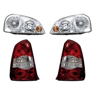 Replacement - 4-Piece Kit (Driver and Passenger Side Headlights, Driver and Passenger Side Tail Lights)