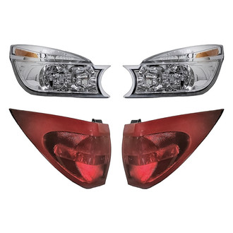 Replacement - 4-Piece Kit (Driver and Passenger Side Headlights, Driver and Passenger Side Tail Lights)