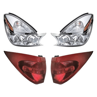 Replacement - 4-Piece Kit (Driver and Passenger Side Headlights, Driver and Passenger Side Tail Lights)