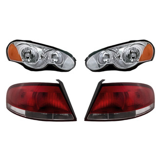 Replacement - 4-Piece Kit (Driver and Passenger Side Headlights, Driver and Passenger Side Tail Lights)