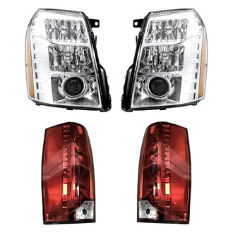 Replacement - 4-Piece Kit (Driver and Passenger Side Headlights, Driver and Passenger Side Tail Lights)