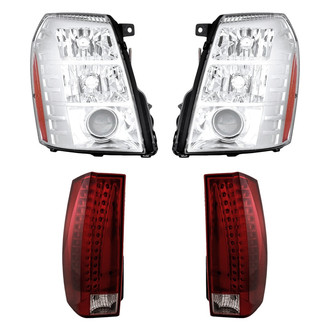 Replacement - 4-Piece Kit (Driver and Passenger Side Headlights, Driver and Passenger Side Tail Lights)