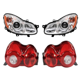 Replacement - 4-Piece Kit (Driver and Passenger Side Headlights, Driver and Passenger Side Tail Lights)