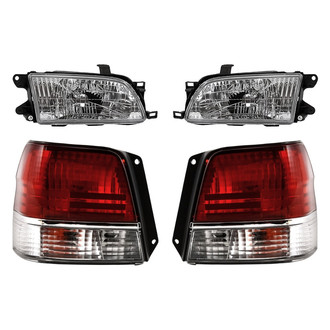 Replacement - 4-Piece Kit (Driver and Passenger Side Headlights, Driver and Passenger Side Tail Lights)