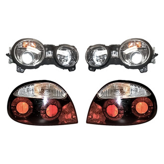 Replacement - 4-Piece Kit (Driver and Passenger Side Headlights, Driver and Passenger Side Tail Lights)