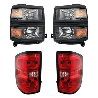 Replacement - 4-Piece Kit (Driver and Passenger Side Headlights, Driver and Passenger Side Tail Lights)