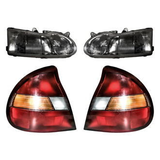 Replacement - 4-Piece Kit (Driver and Passenger Side Headlights, Driver and Passenger Side Outer Tail Lights)