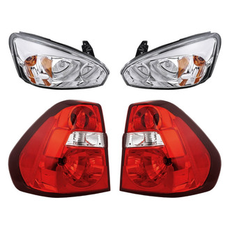 Replacement - 4-Piece Kit (Driver and Passenger Side Headlights, Driver and Passenger Side Tail Lights)