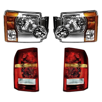 Replacement - 4-Piece Kit (Driver and Passenger Side Headlights, Driver and Passenger Side Tail Lights)