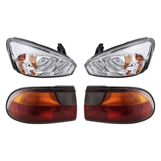 Replacement - 4-Piece Kit (Driver and Passenger Side Headlights, Driver and Passenger Side Tail Lights)